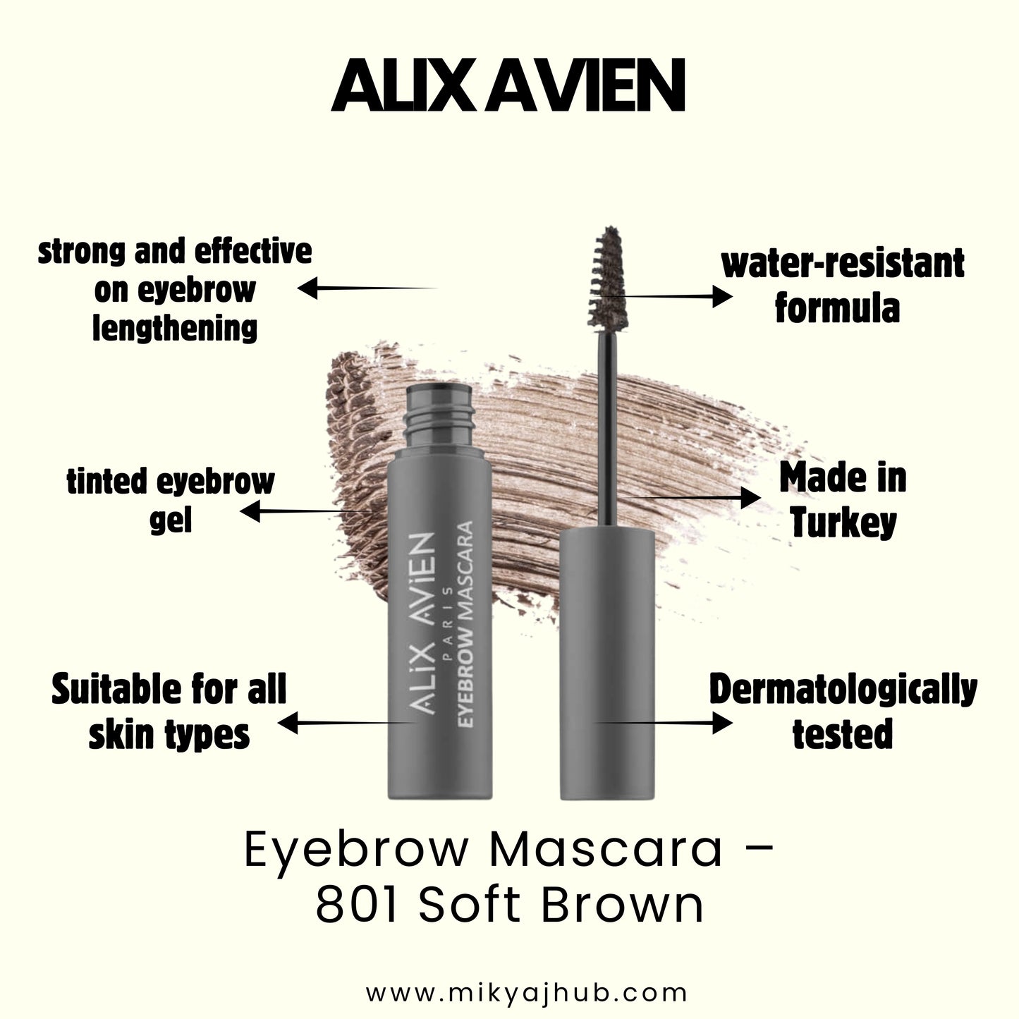 Eyebrow Mascara – 801 Soft Brown