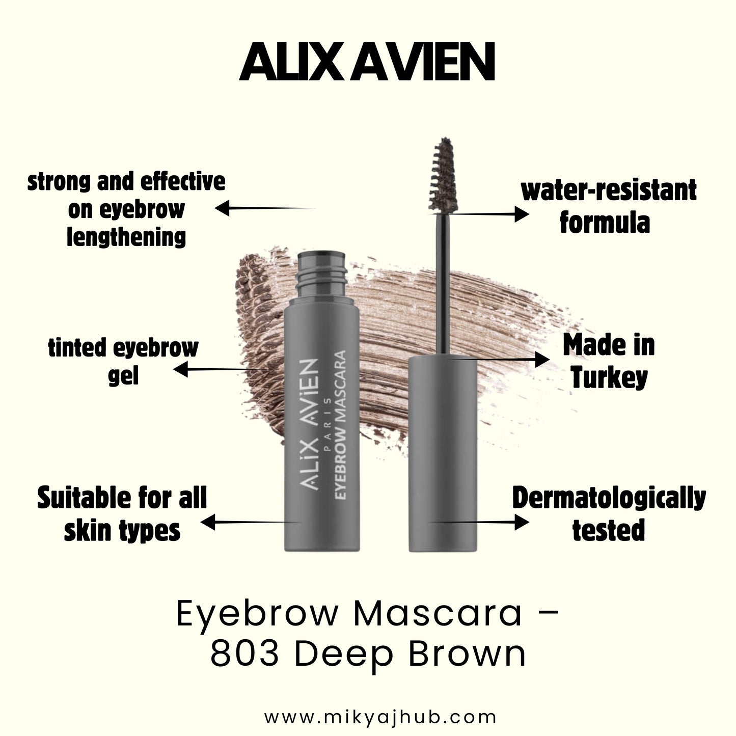Eyebrow Mascara – 803 Deep Brown