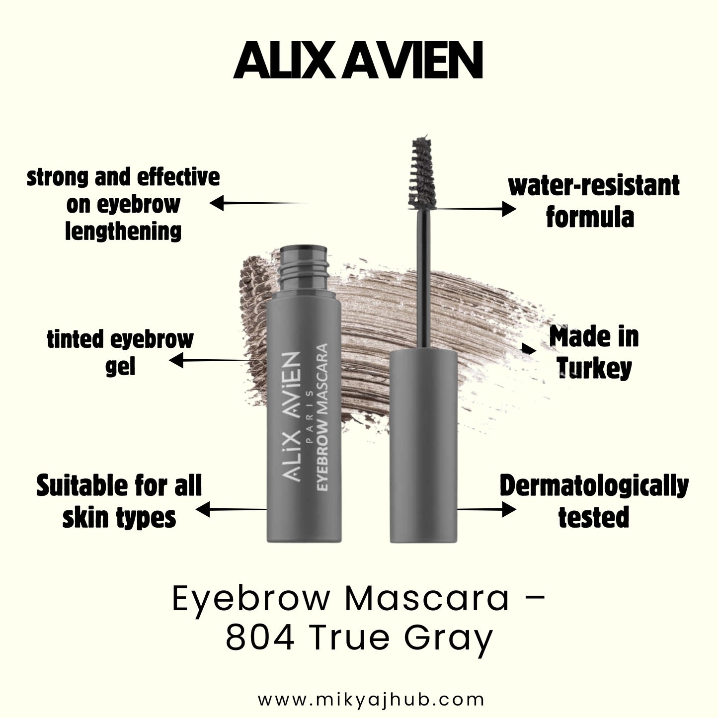Eyebrow Mascara – 804 True Gray