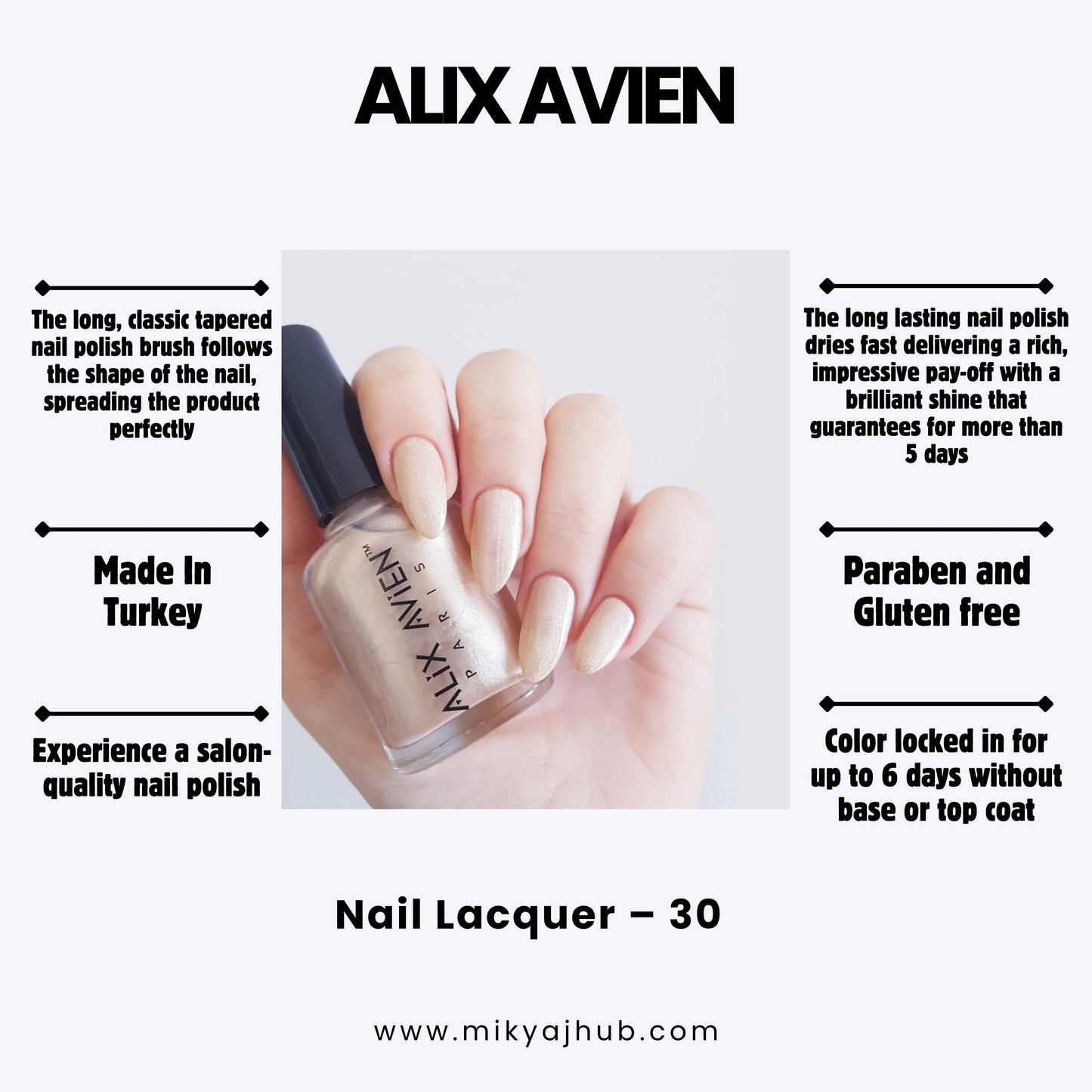 ALIX AVIEN NAIL POLISH 30