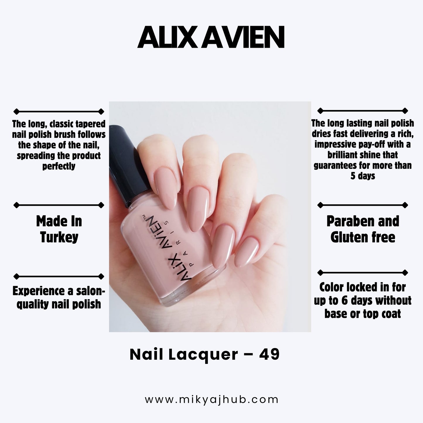 ALIX AVIEN NAIL POLISH 49