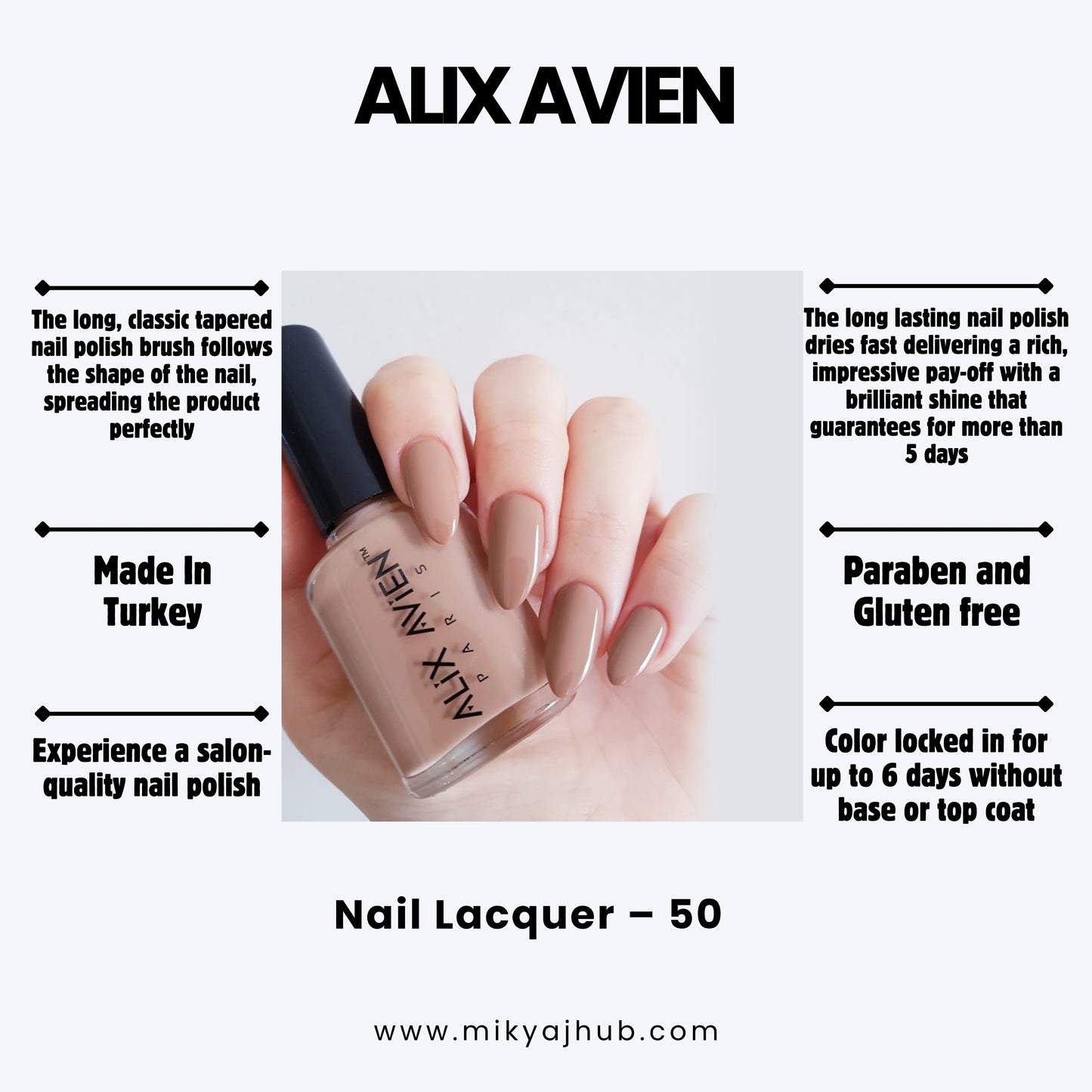 ALIX AVIEN NAIL POLISH 50
