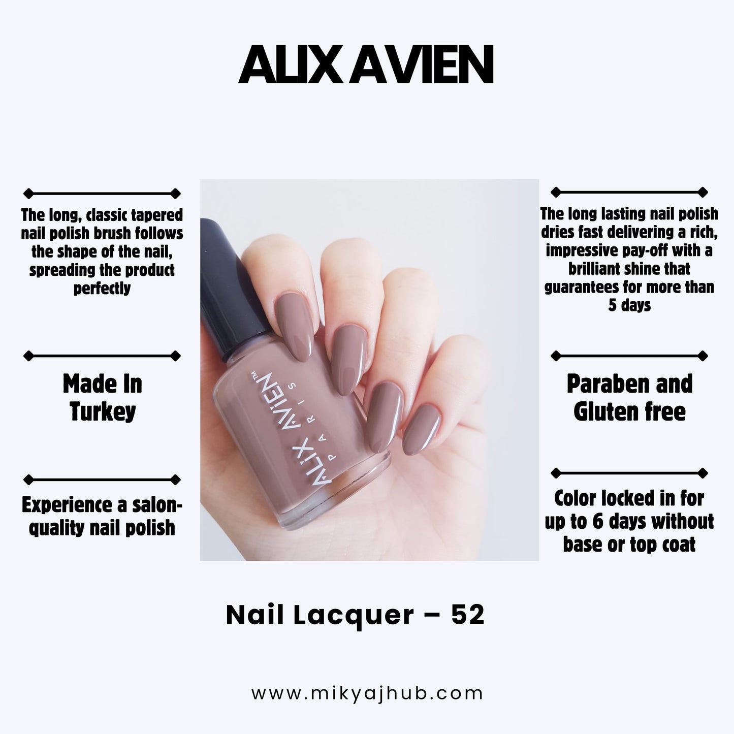 ALIX AVIEN NAIL POLISH 52
