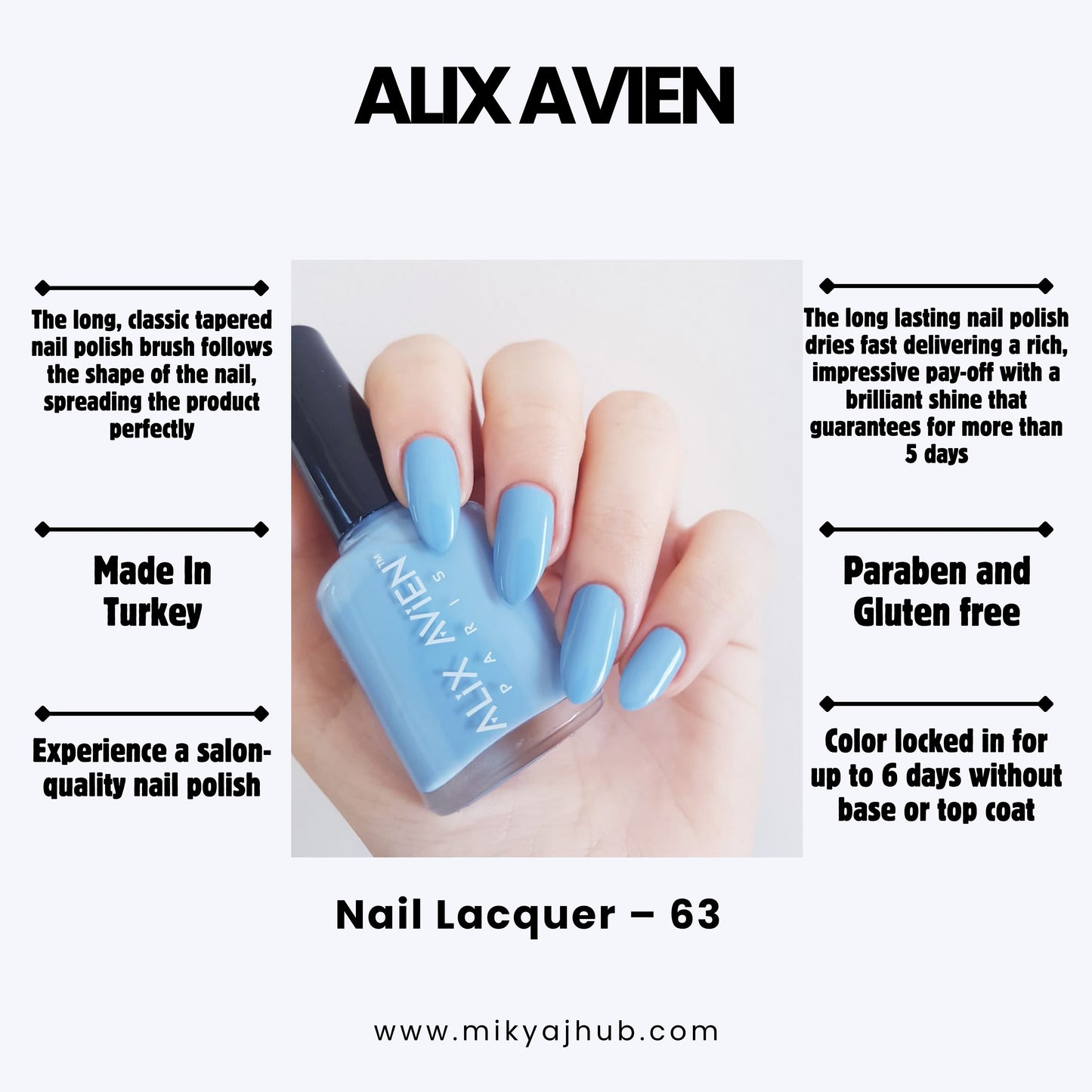 ALIX AVIEN NAIL POLISH 63