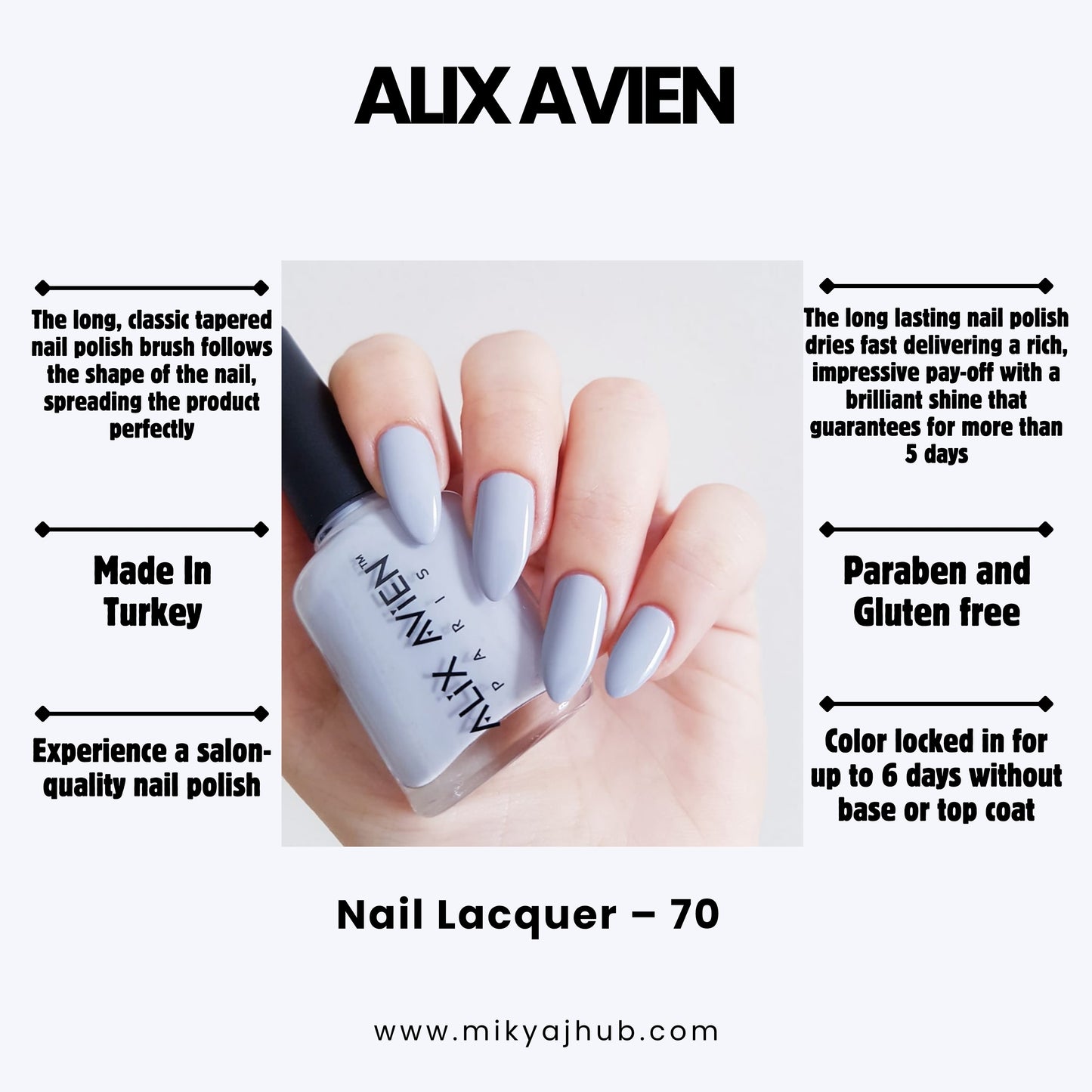 ALIX AVIEN NAIL POLISH 70