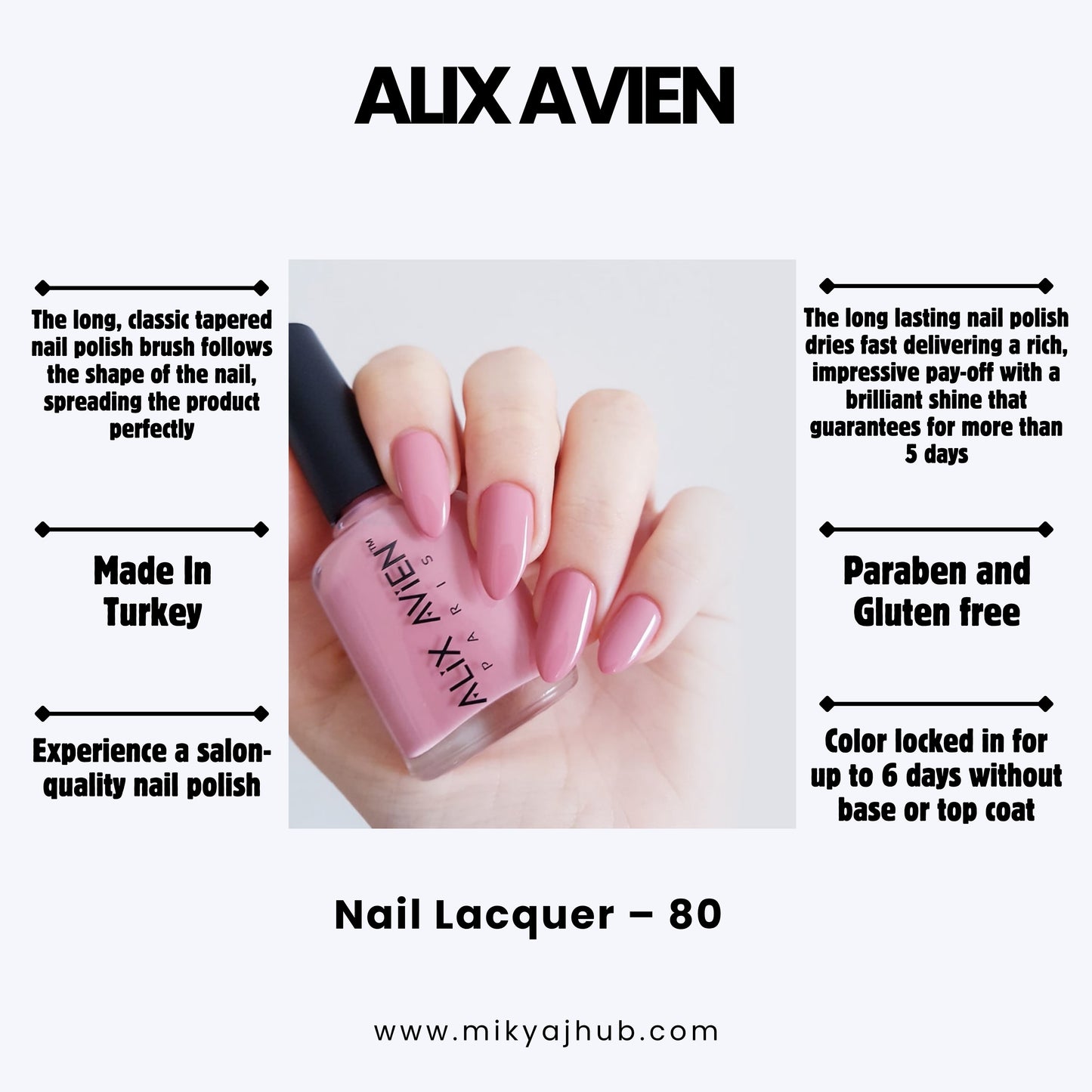 ALIX AVIEN NAIL POLISH 80