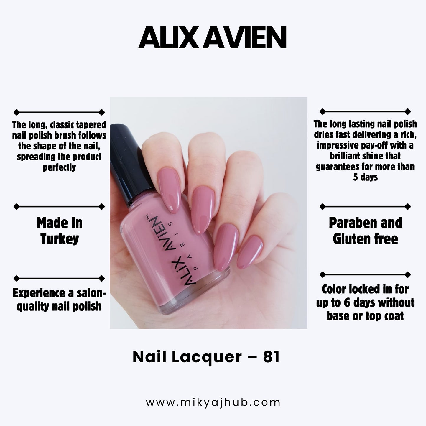 ALIX AVIEN NAIL POLISH 81