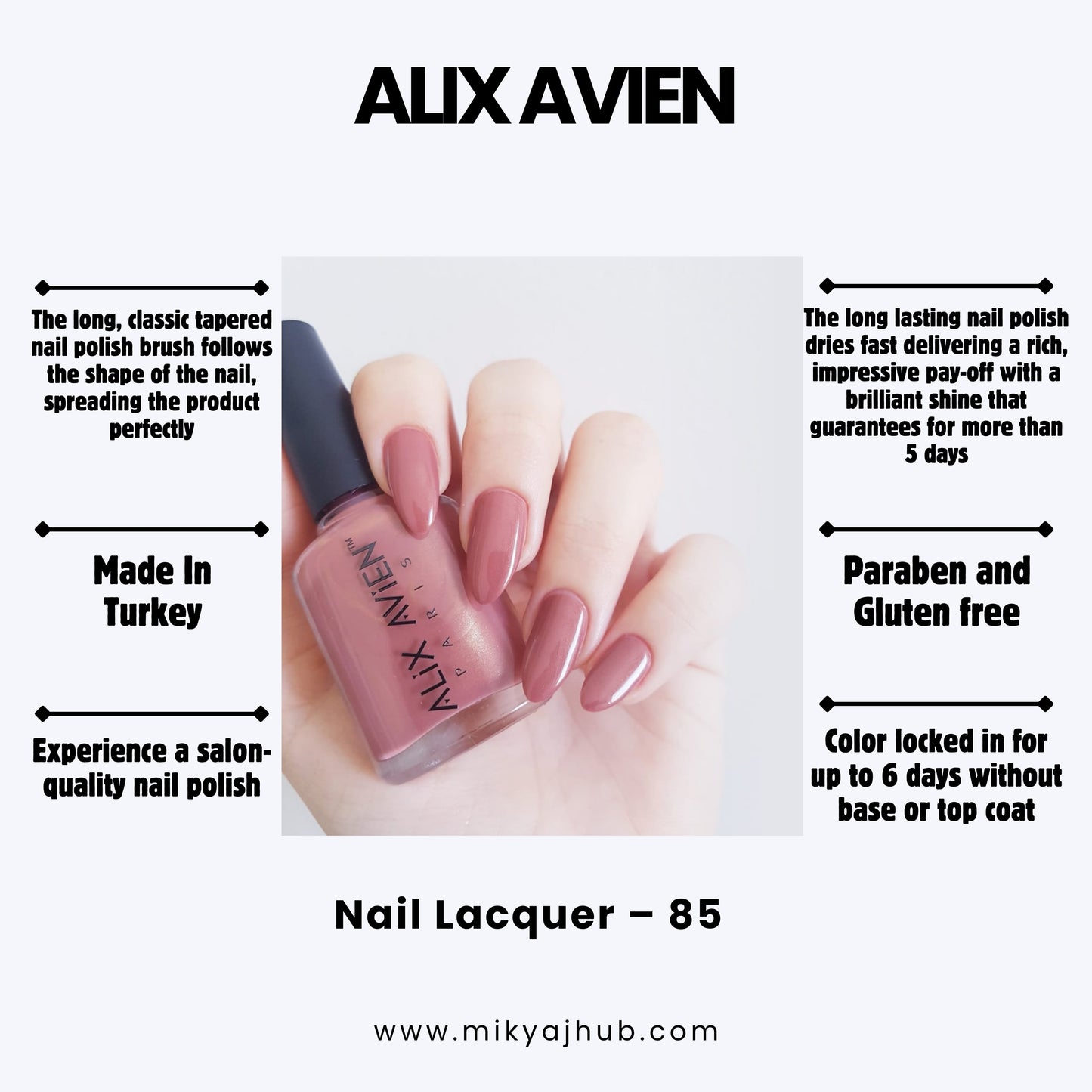 ALIX AVIEN NAIL POLISH 85