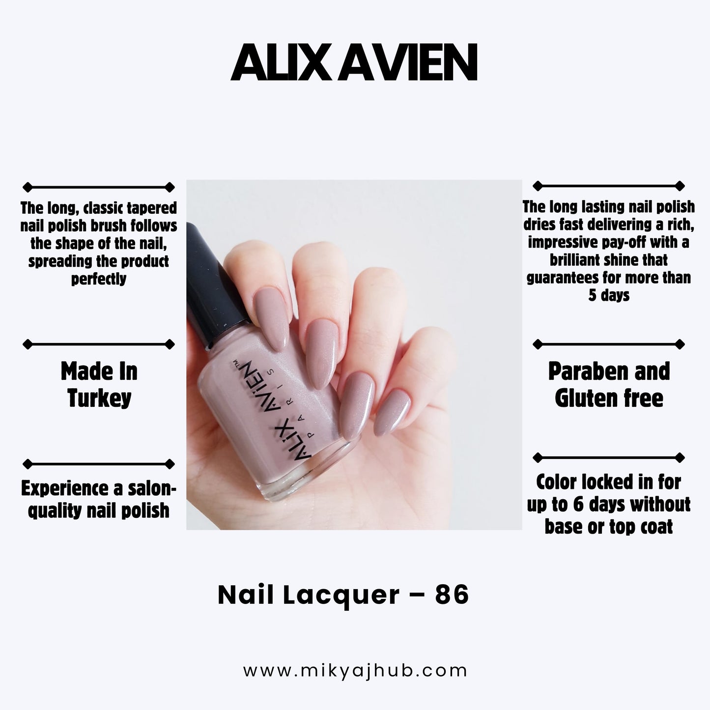 ALIX AVIEN NAIL POLISH 86