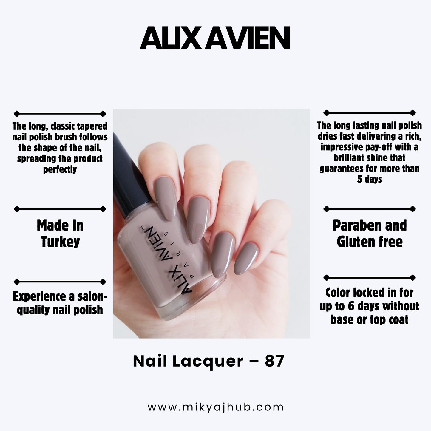 ALIX AVIEN NAIL POLISH 87
