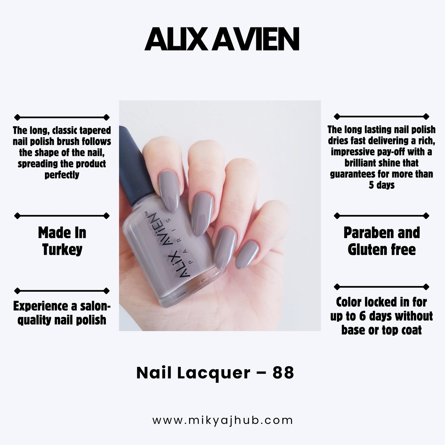 ALIX AVIEN NAIL POLISH 88