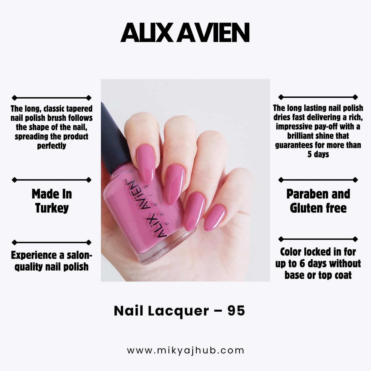 ALIX AVIEN NAIL POLISH 95
