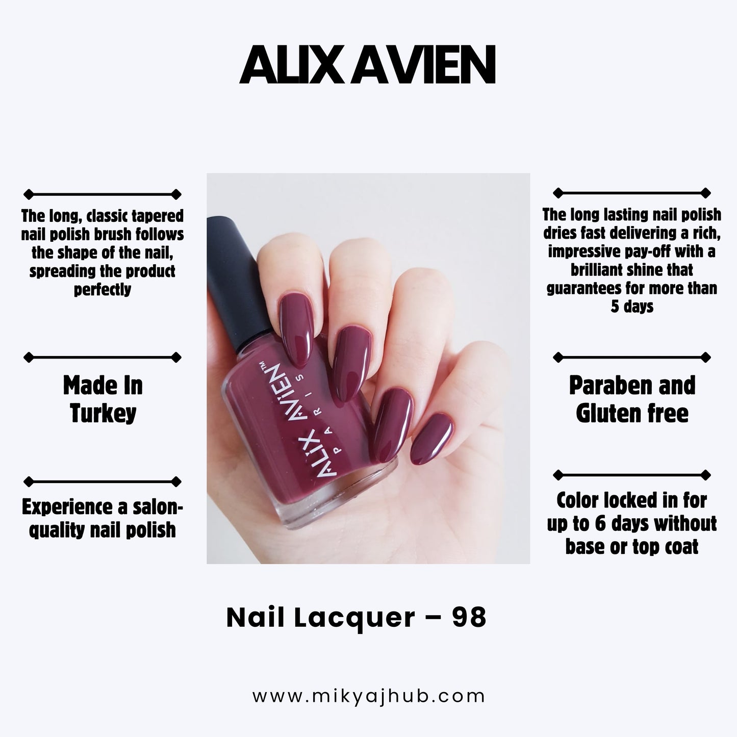 ALIX AVIEN NAIL POLISH 98