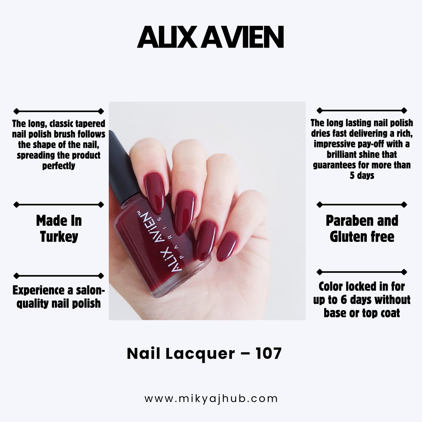 ALIX AVIEN NAIL POLISH 107