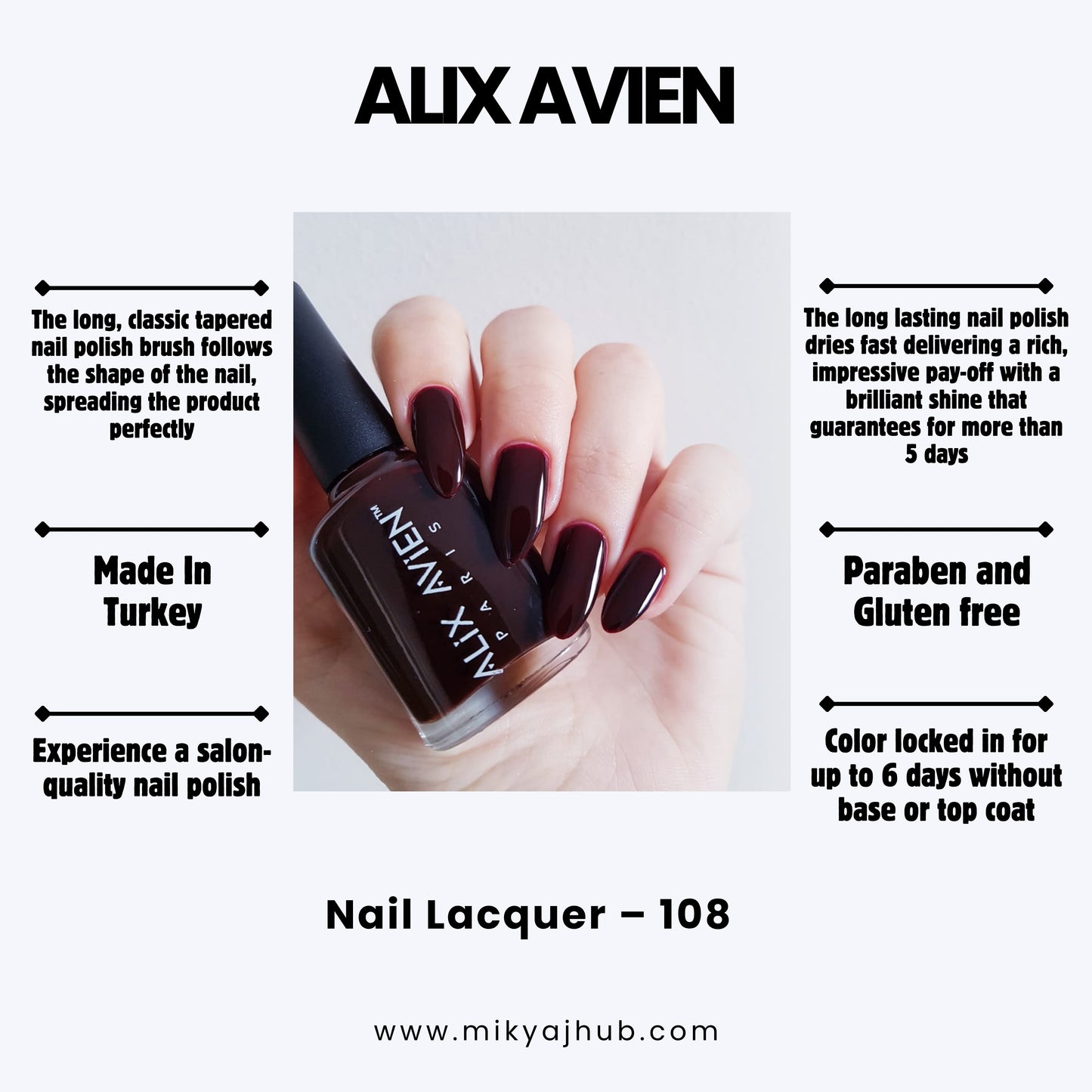 ALIX AVIEN NAIL POLISH 108