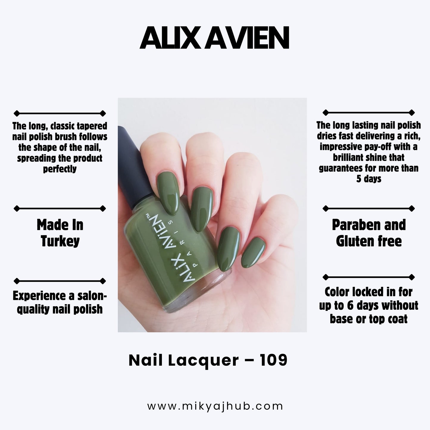 ALIX AVIEN NAIL POLISH 109
