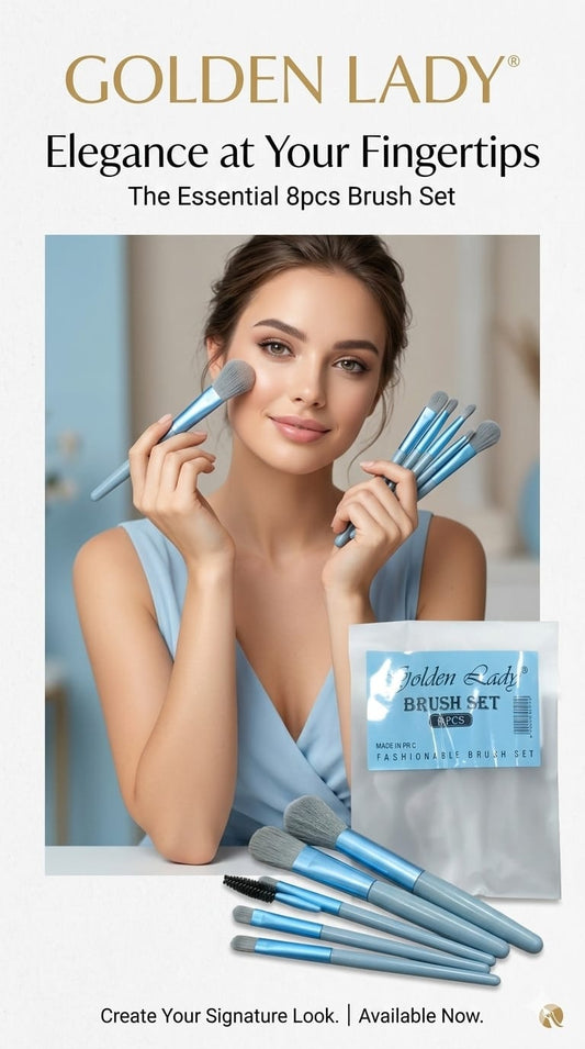 Golden Lady 8 pcs Brusher Set