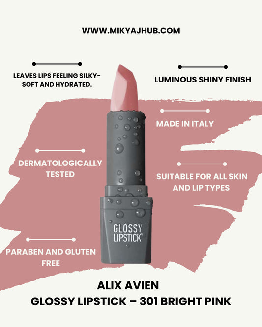 Glossy Lipstick – 301 Bright Pink