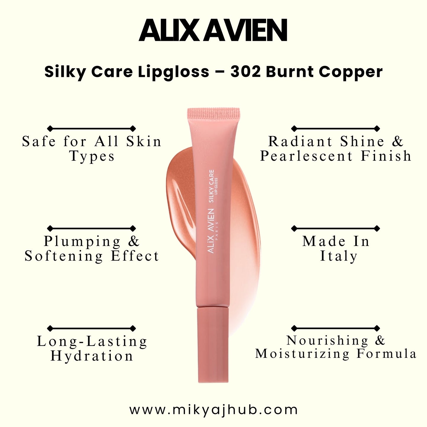 Silky Care Lipgloss – 302 Burnt Copper