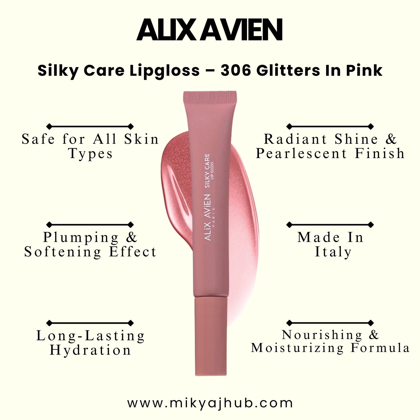 Silky Care Lipgloss – 306 Glitters In Pink