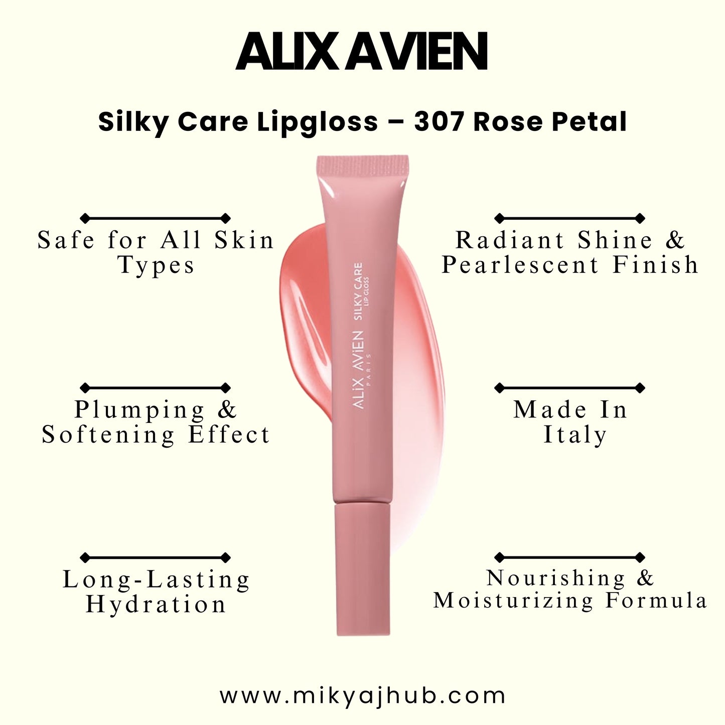 Silky Care Lipgloss – 307 Rose Petal