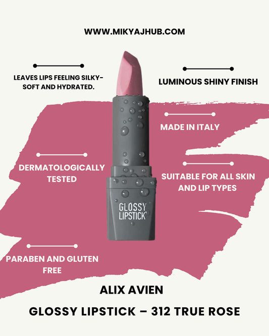 Glossy Lipstick – 312 True Rose