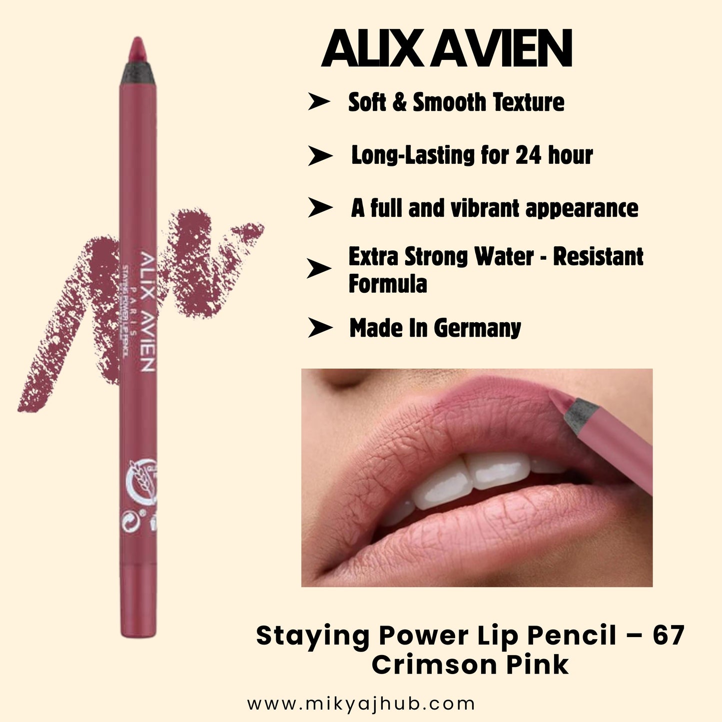 Lip Pencil – 67 Crimson Pink