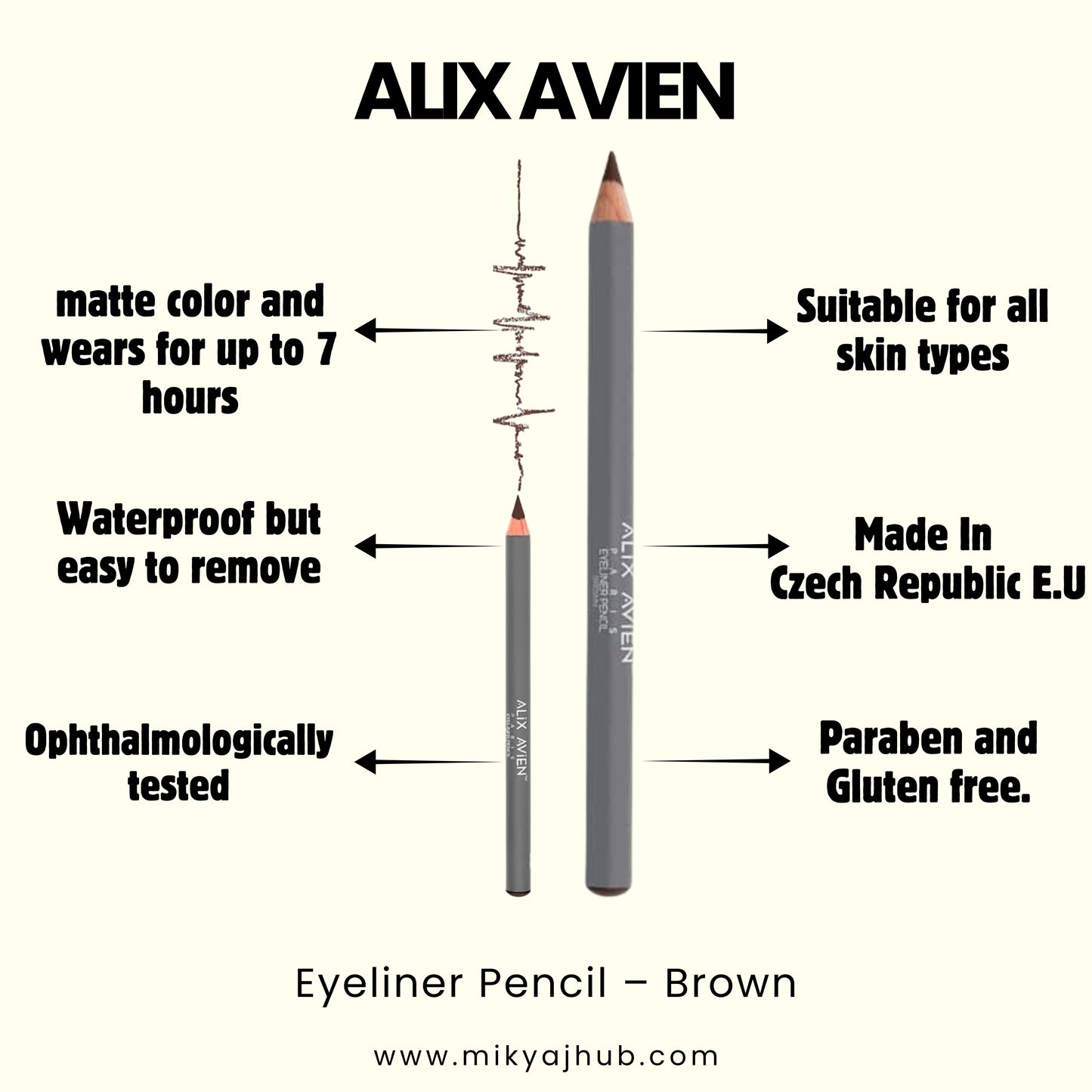 ALIX AVIEN EYELINER PENCIL BROWN