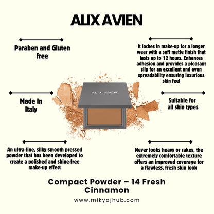 ALIX AVIEN COMPACT POWDER- P14 - FRESH CINNAMON