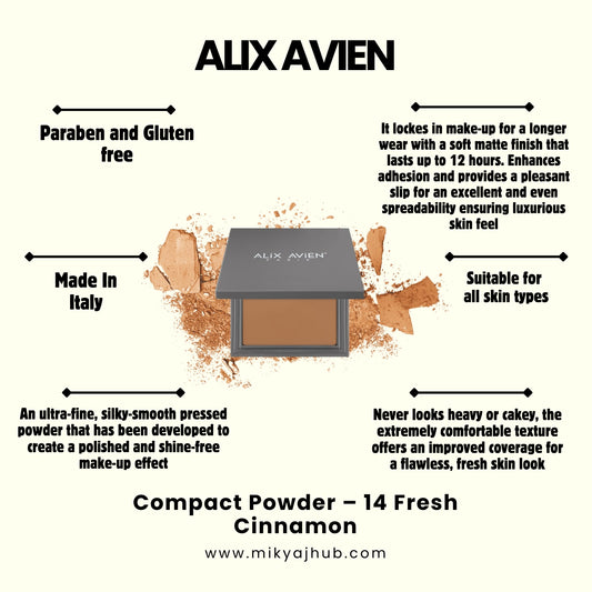 ALIX AVIEN COMPACT POWDER- P14 - FRESH CINNAMON