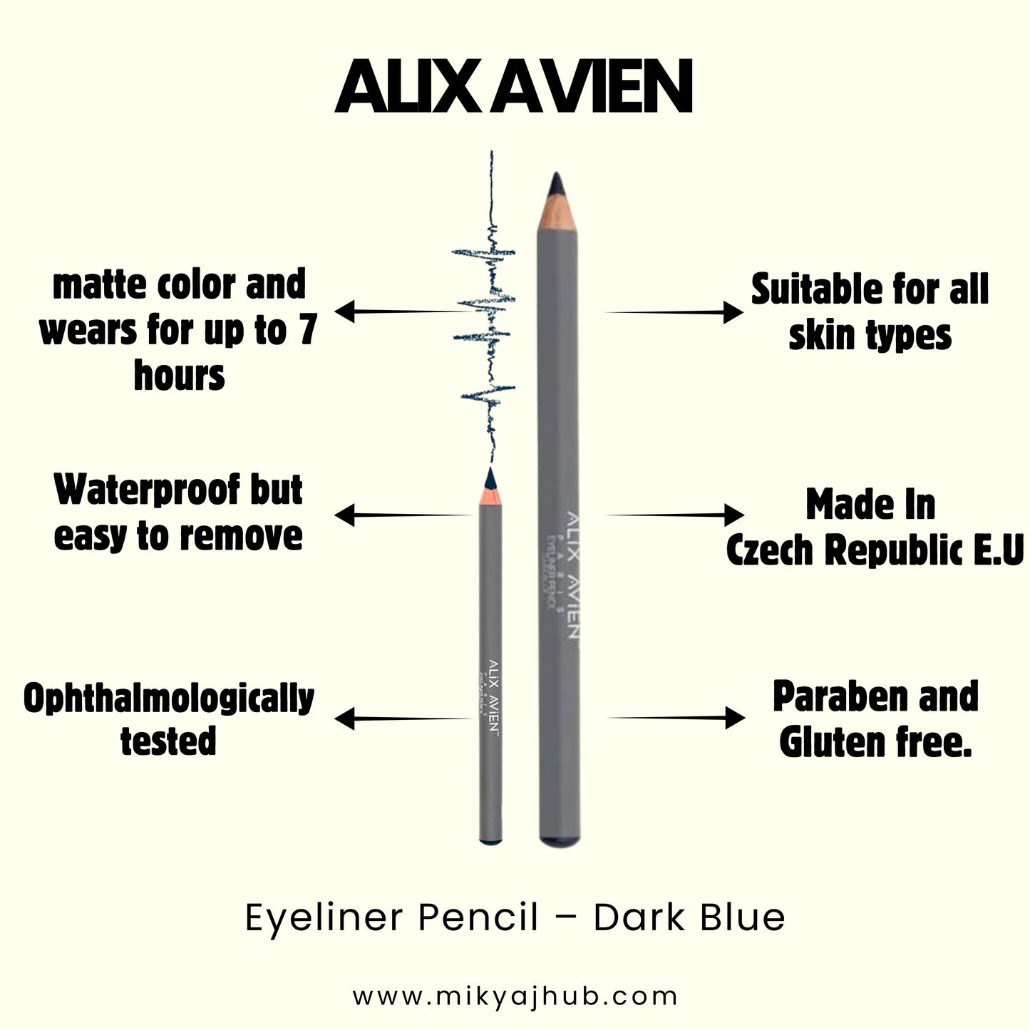 ALIX AVIEN EYELINER PENCIL DARK BLUE