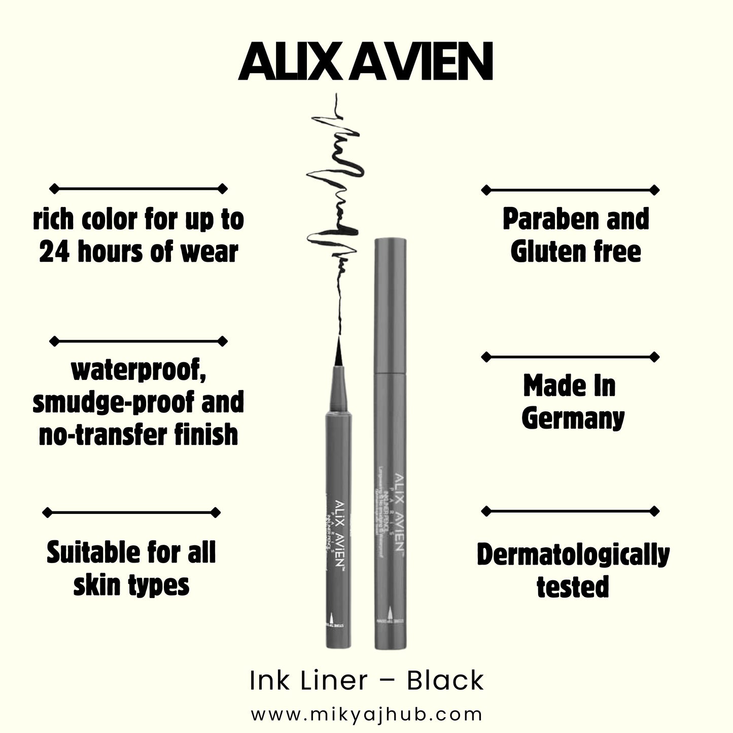 ALIX AVIEN INK LINER - BLACK