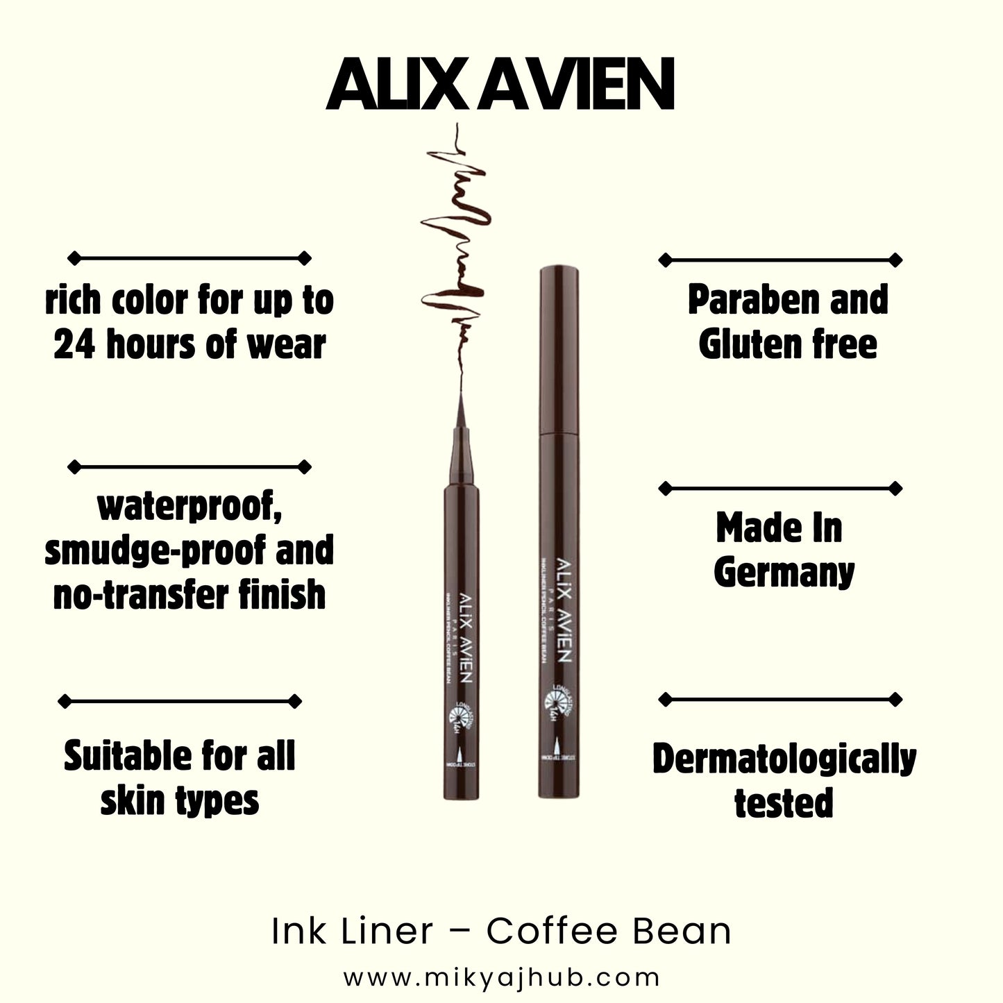 ALIX AVIEN INK LINER - COFFEE BEAN