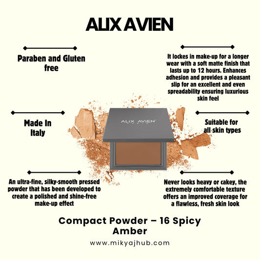 ALIX AVIEN COMPACT POWDER -P16 - SPICY AMBER