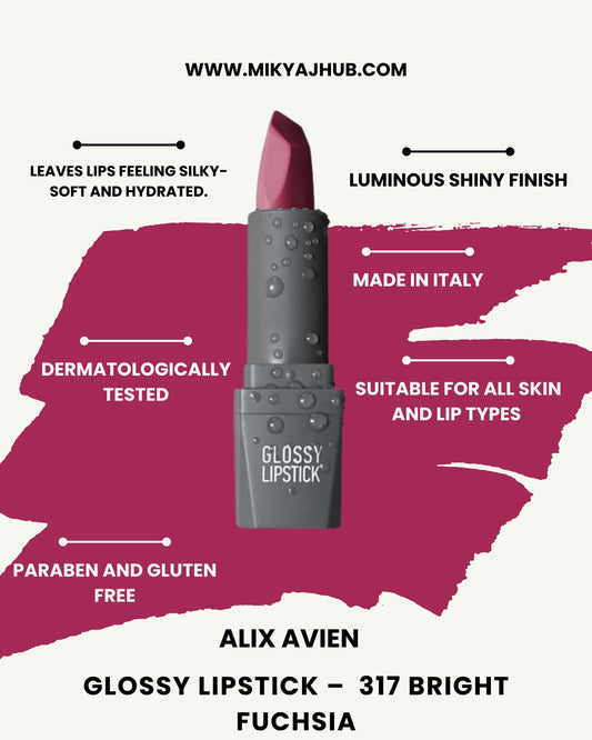 Glossy Lipstick – 317 Bright Fuchsia