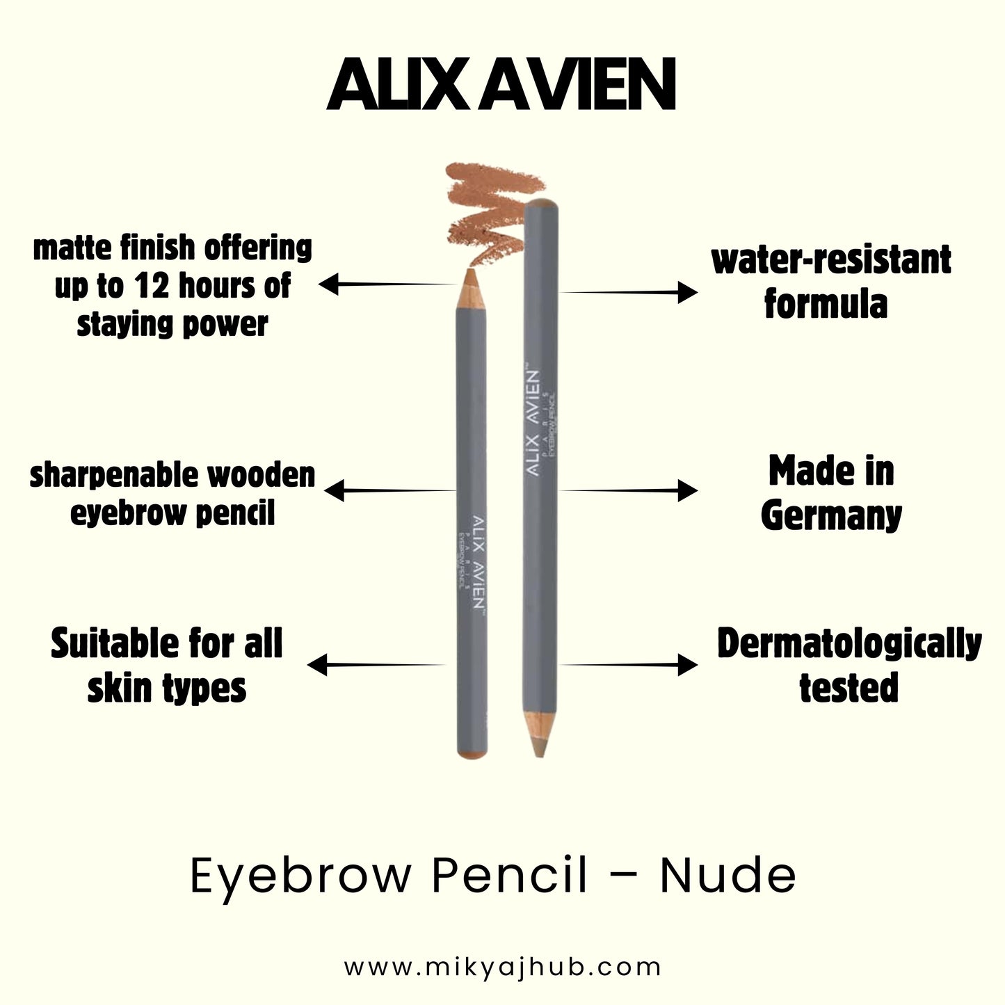 ALIX AVIEN EYEBROW PENCIL NUDE