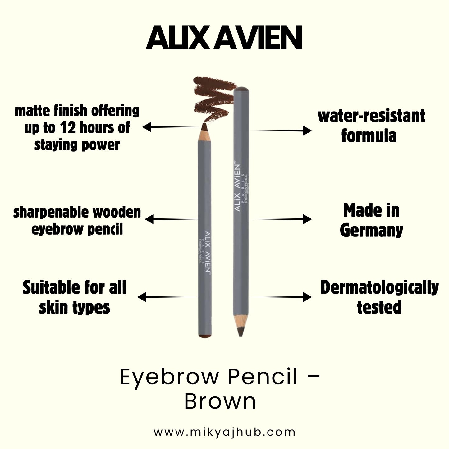 ALIX AVIEN EYEBROW PENCIL BROWN