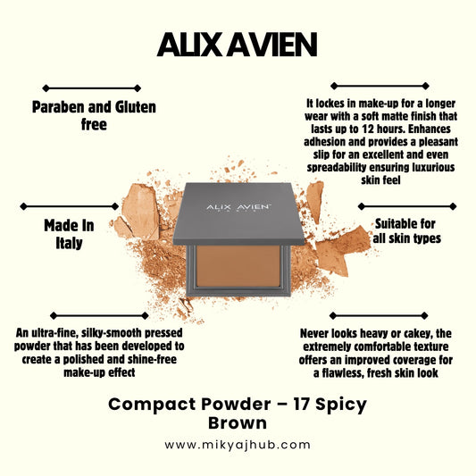 ALIX AVIEN COMPACT POWDER -P17 - SPICY BROWN