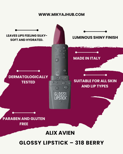 Glossy Lipstick – 318 Berry