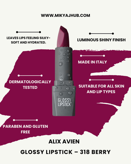 Glossy Lipstick – 318 Berry