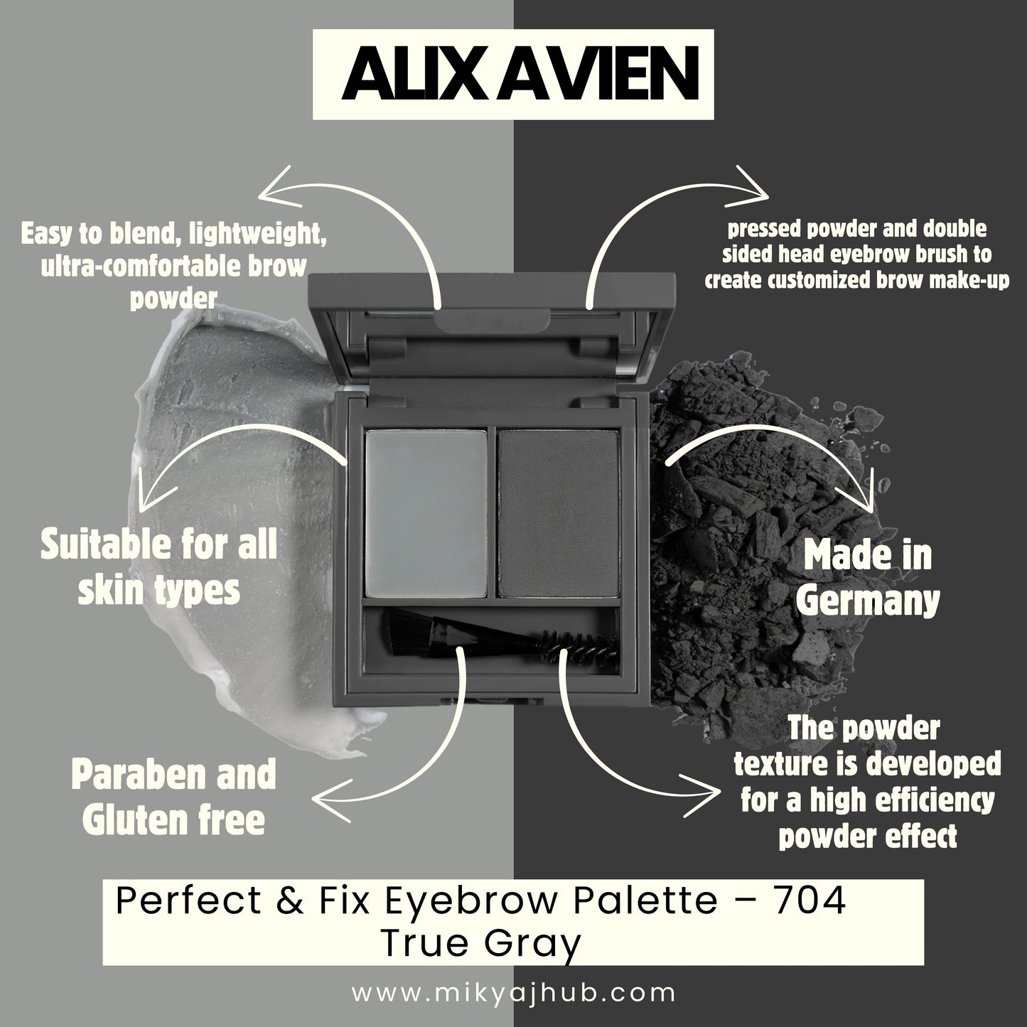 Eyebrow Palette – 704 True Gray