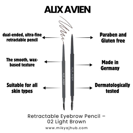 ALIX AVIEN RETRACTABLE EYEBROW PENCIL - 2 LIGHT BROWN