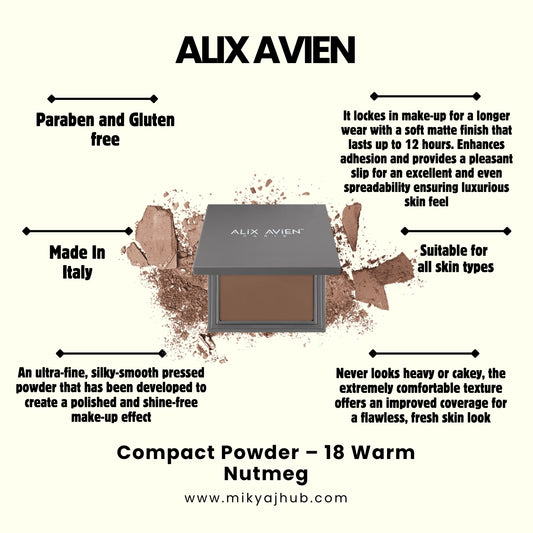 ALIX AVIEN COMPACT POWDER - P18 - WARM NUTMEG