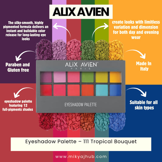 ALIX AVIEN EYE SHADOW PALETTE - 111 TROPICAL BOUQUET