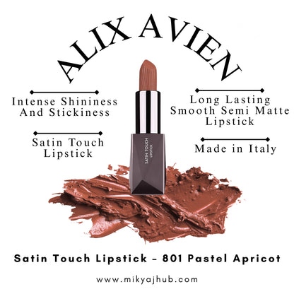 Alix Avien Satin Touch Lipstick – 801 Pastel Apricot