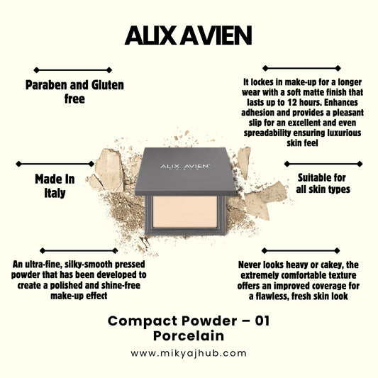 ALIX AVIEN COMPACT POWDER-P01 - POCELAIN
