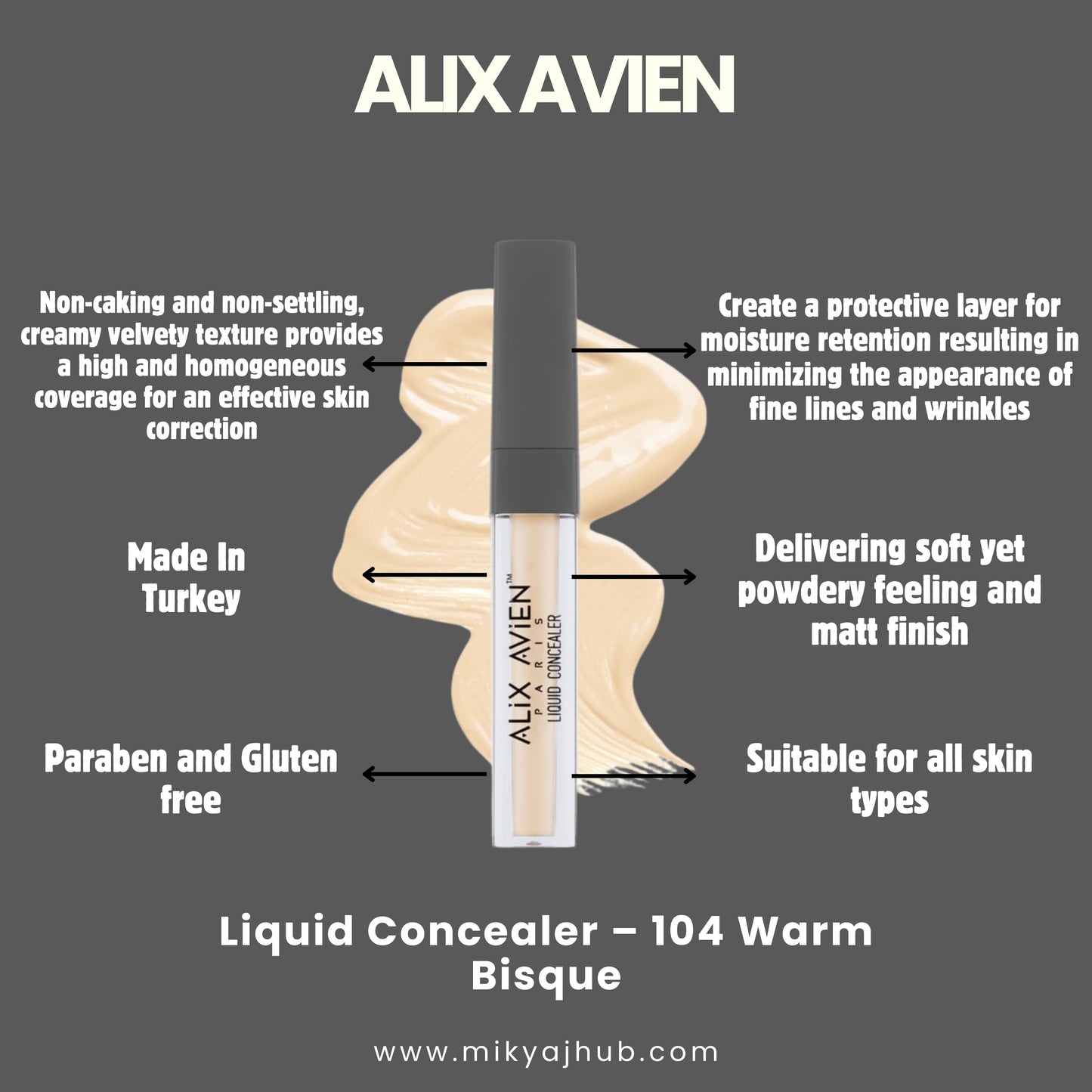 104 Warm Bisque - liquid concealer