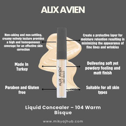104 Warm Bisque - liquid concealer