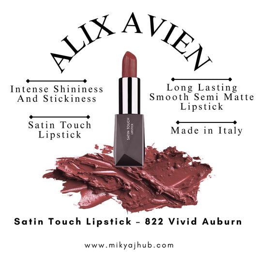 Alix Avien Satin Touch Lipstick – 822 Vivid Auburn