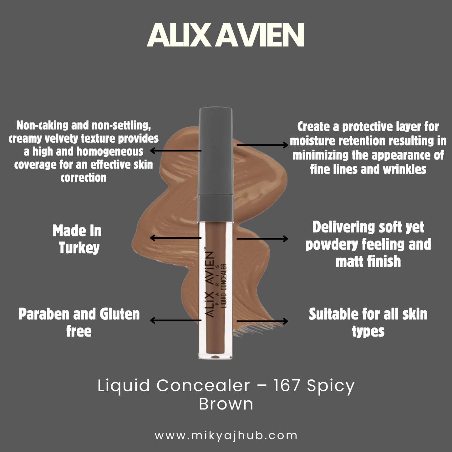 167 Spicy Brown - Liquid Concealer